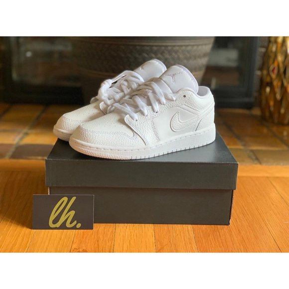 Size 4.5y Air Jordan 1 Low "Triple White" - Picture 2 of 5